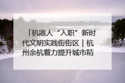 机器人“入职”新时代文明实践街街区｜杭州余杭着力提升城市精细化智能化管理水平